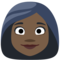 Woman - Black emoji on Facebook